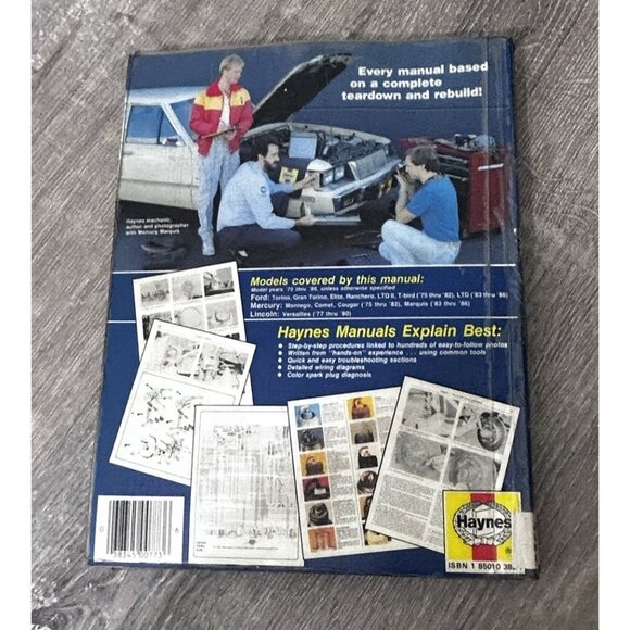 Ford & Mercury Mid-Size Models 1975-1986 Owners Workshop Manual #773 - Picture 6 of 7